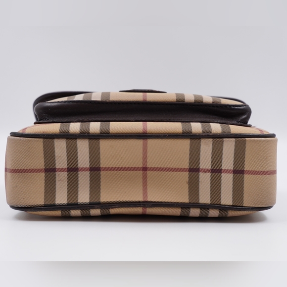 (MT56) Vintage Burberry Brown Nova Check Crossbody Bag  With Matching Wallet - Picture 10 of 16